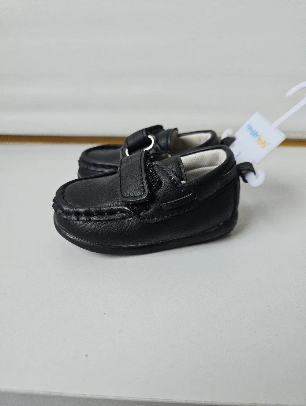 Tender Toes Black Baby Loafers Dress Shoes Size 3 NWT